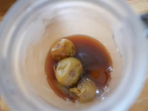 甜菜糖を使った梅シロップの作り方 傷んだ梅 コンポート 黒糖 スパイス