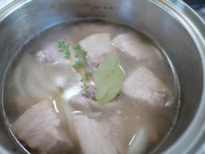 簡単レシピ 豚バラ肉のリエットの作り方 豚バラ肉 煮込む