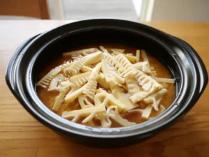 簡単レシピ 土鍋で炊く たけのこごはんの作り方 筍 カット
