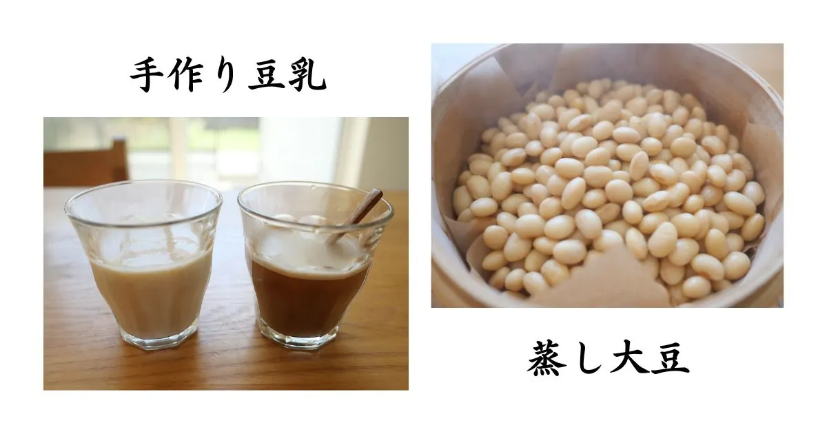 【自家製豆乳のすすめ】濃厚なのにヘルシー！パスタソースやカフェオレにも◎！蒸し大豆のやさしい味わいで癒しのひとときを
