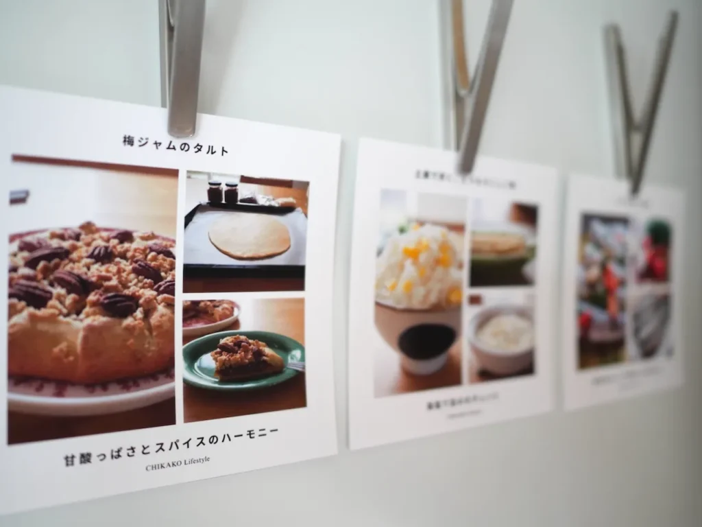 CHIKAKO Lifestyle recipe card 10cm×10cmサイズ 使い方